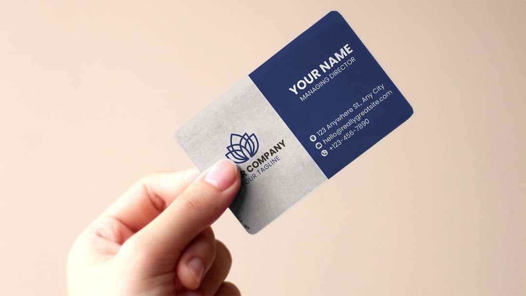 Luxury modern minimalistic business card and business logo design