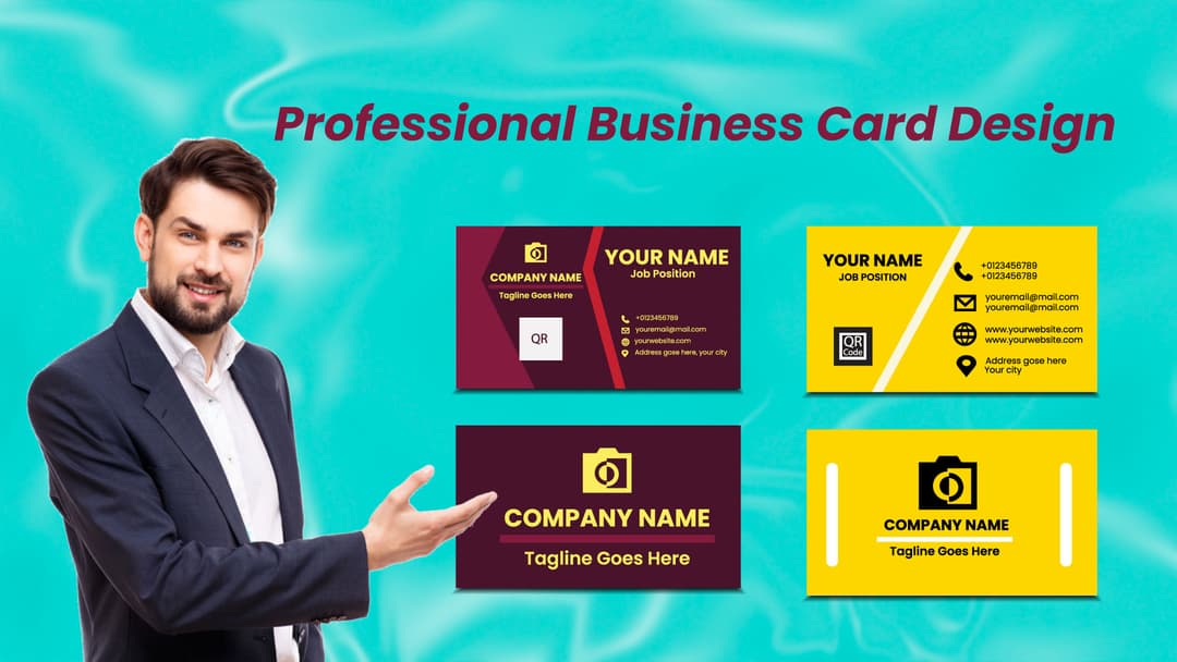 I will design a professional and creative business card for your brand