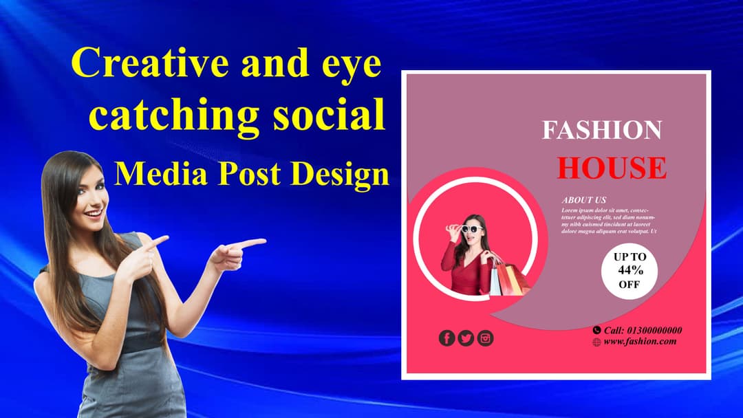 আপনার ব্র্যান্ডের প্রচারের জন্য ক্রিয়েটিভ ও আইক্যাচিং সোশ্যাল মিডিয়া পোস্ট ডিজাইন