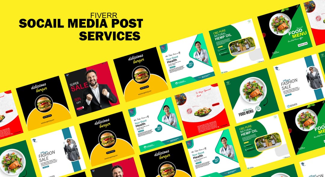 সেরা মানের সোসাল মিডিয়া পোস্ট ডিজাইন