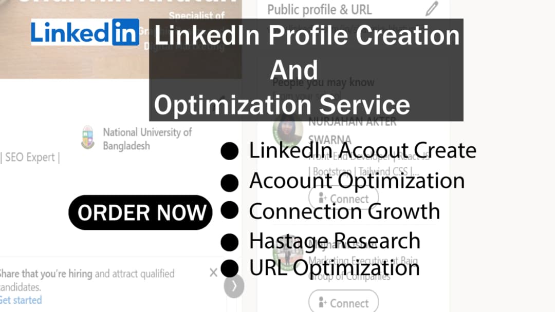 LinkedIn Account Create And Optimization Service.