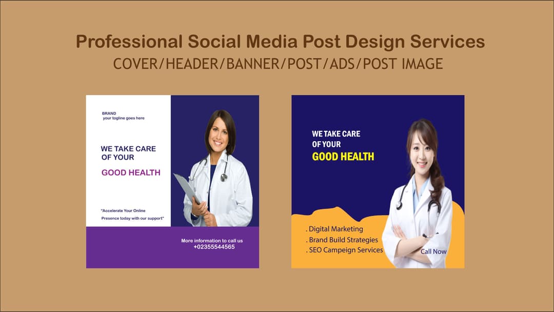 Professional Social Media Post Design services