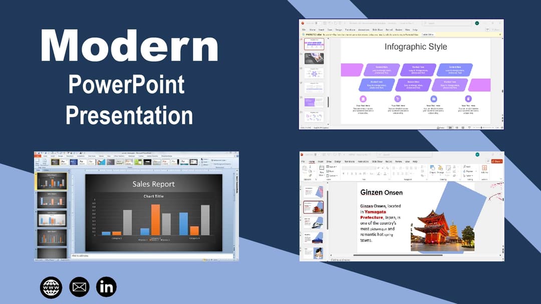 I will design a modern and professional PowerPoint presentation.