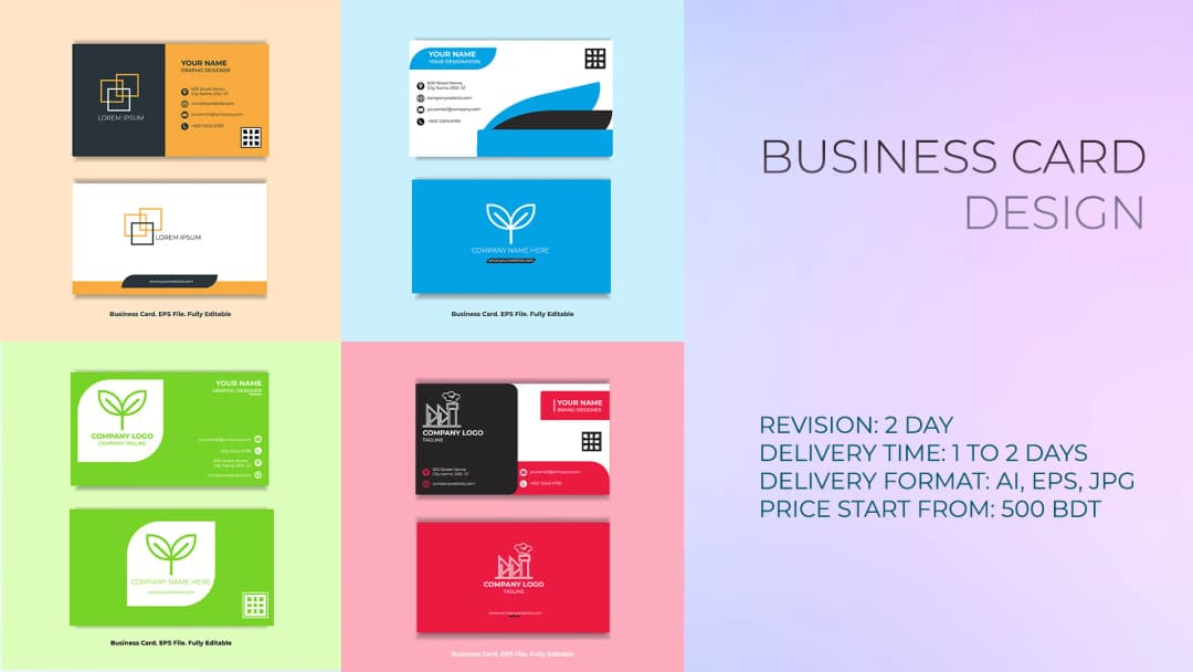 I will do Business Card Design For your Brand