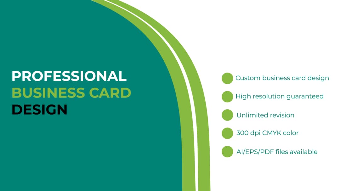 I will do minimalist, modern, unique business card design