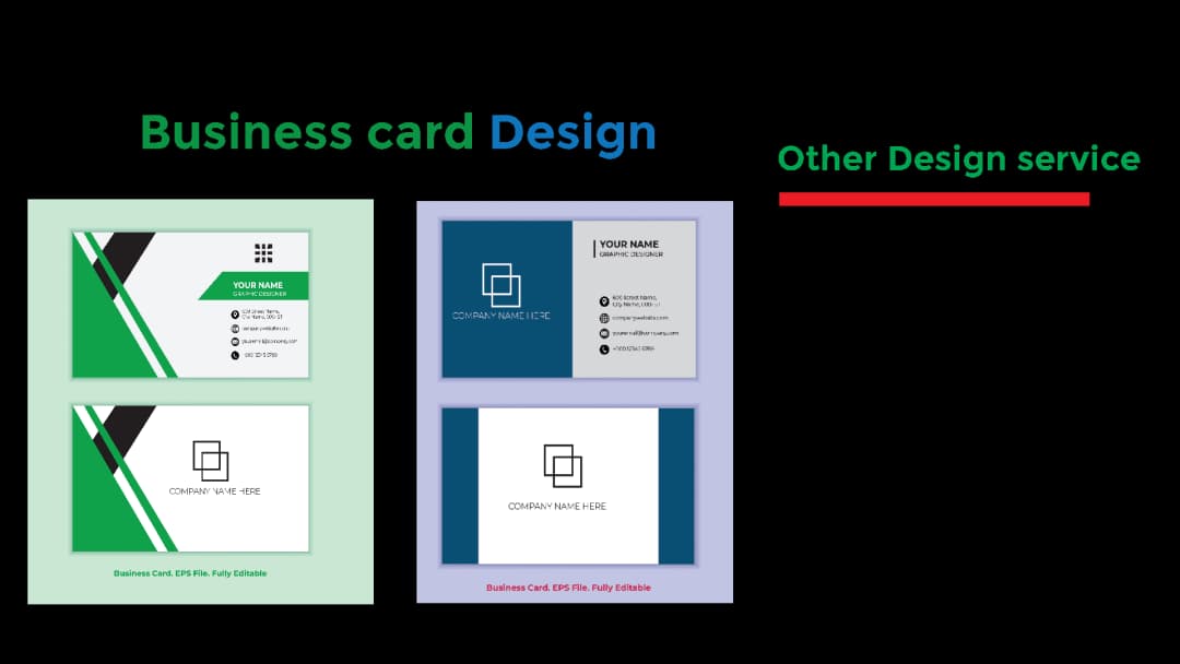 I will design a business card which reflects your brand's identity".