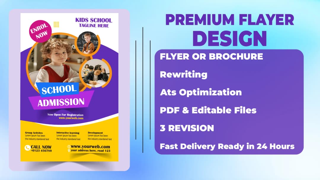 I will design stunning flyers, posters, or banners for events, church.