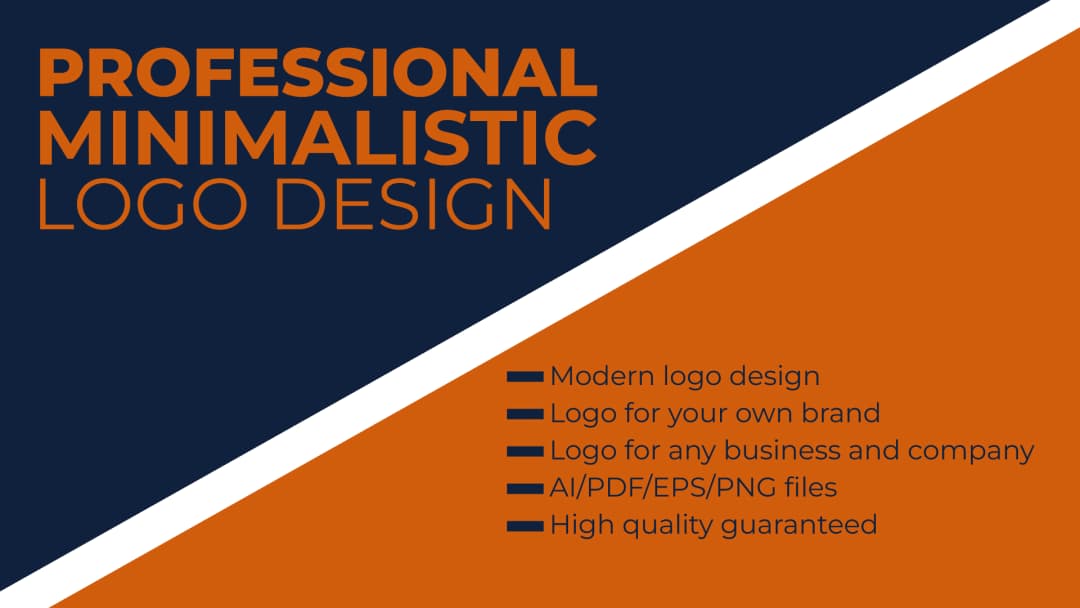 I will design a professional minimalist modern logo for your company