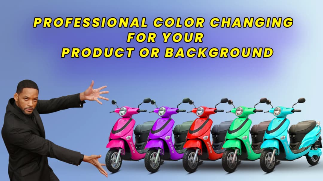 I will do realistic color change of your product or photo