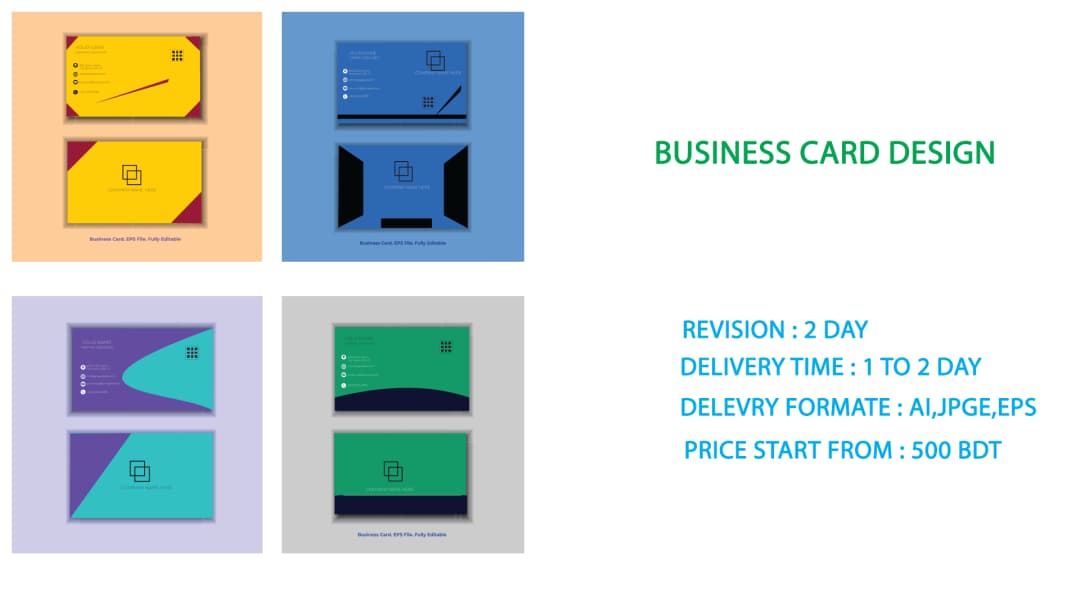 I will design a professional business card for your brand.