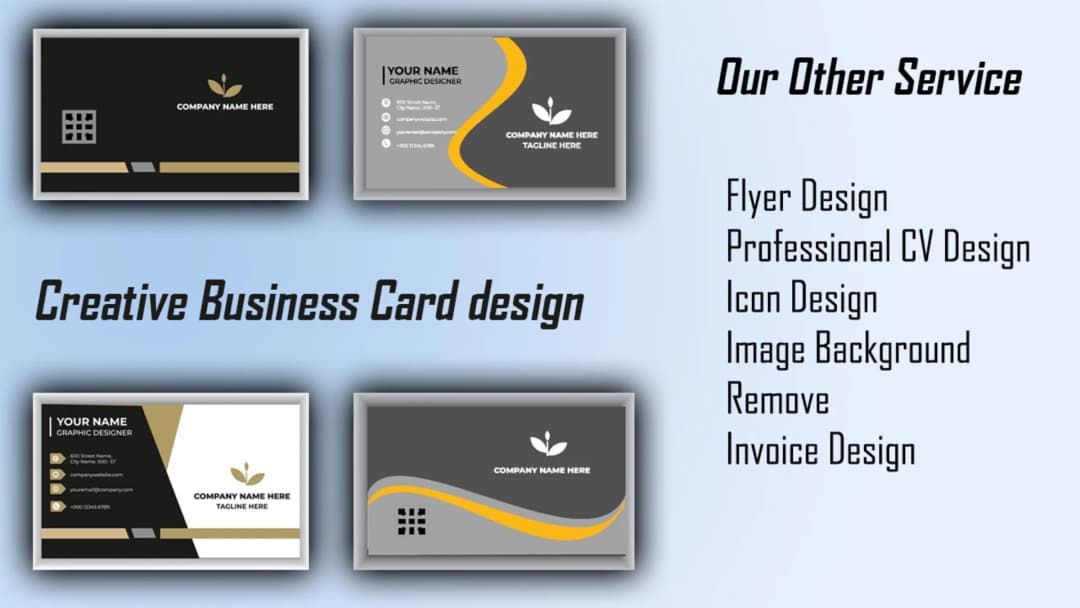 I will do Creative & Custom Business Card Design For You & Your Company.