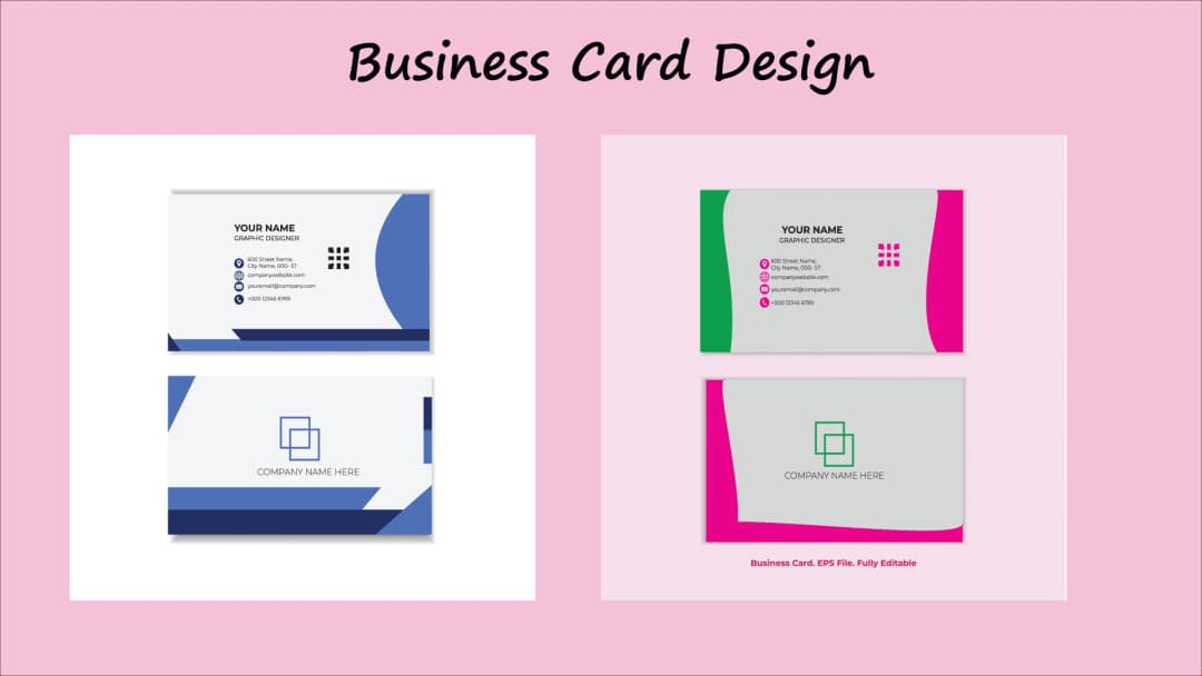 I will provide professional and stylish business card design