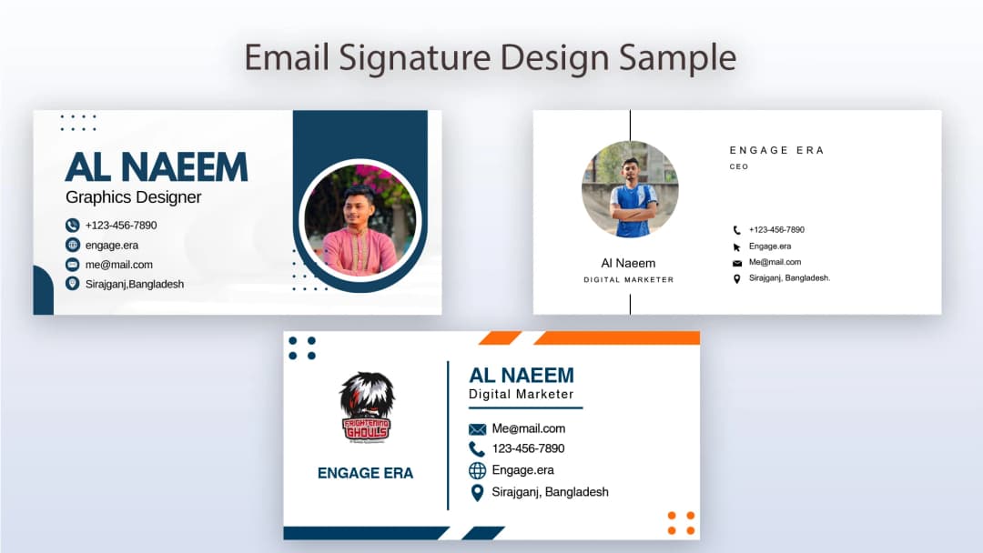 I will design a modern, branded email signature with logo and social icons